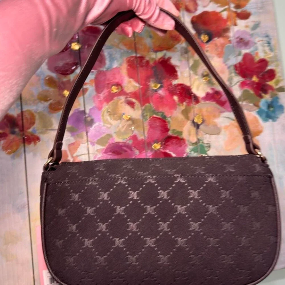 Juicy Couture Brown Purse With Fe 8 F